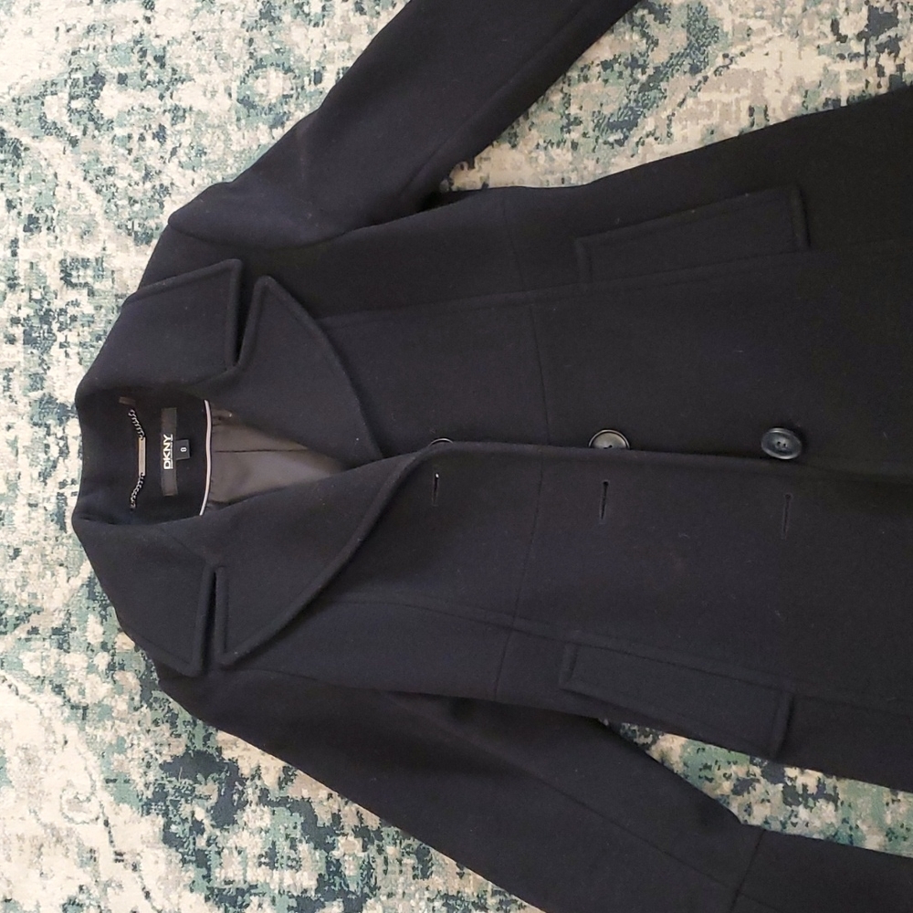 DKNY Black wool coat